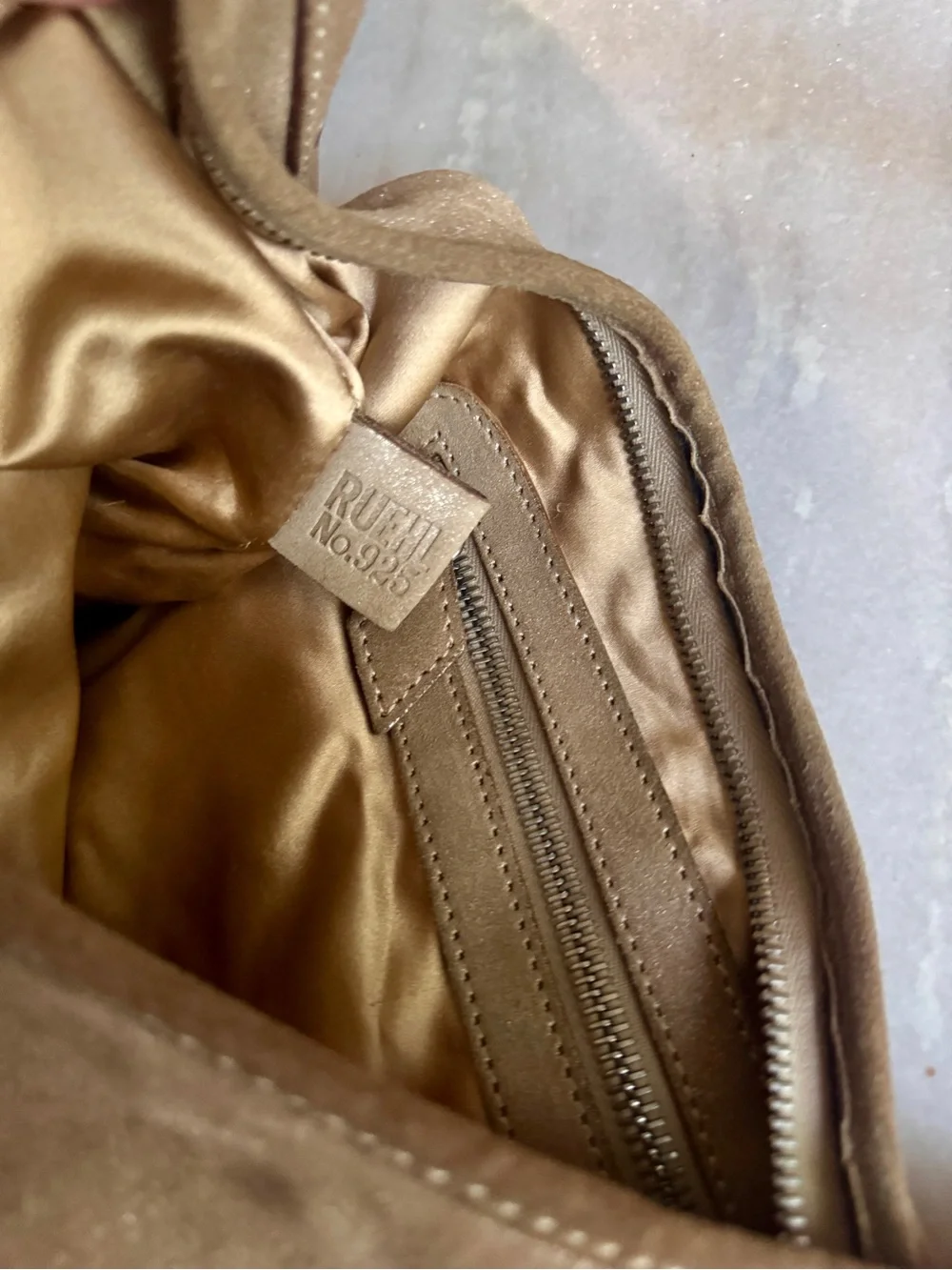 RUEHL 925 Soft Suede Hobo Shoulder Bag